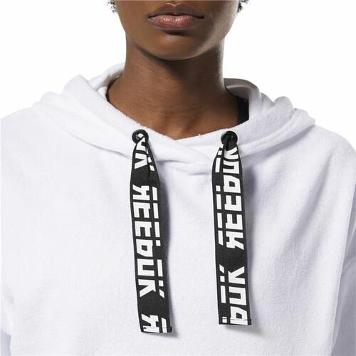 Hættetrøje til Kvinde Reebok Wor Hvid XS