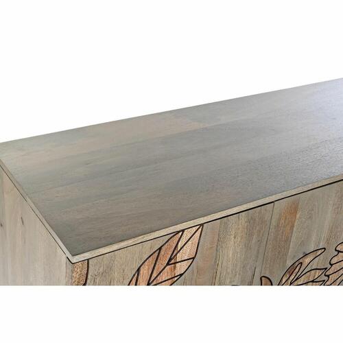 Skænk Natur Grå Metal Mangotræ (177 x 45 x 74 cm)