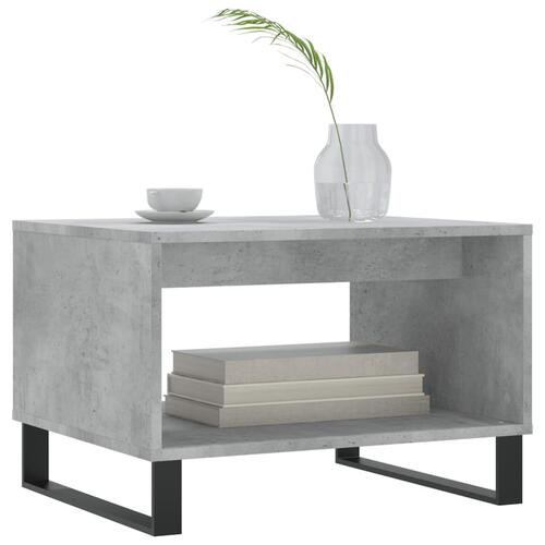 Sofabord 60x50x40 cm konstrueret træ betongrå