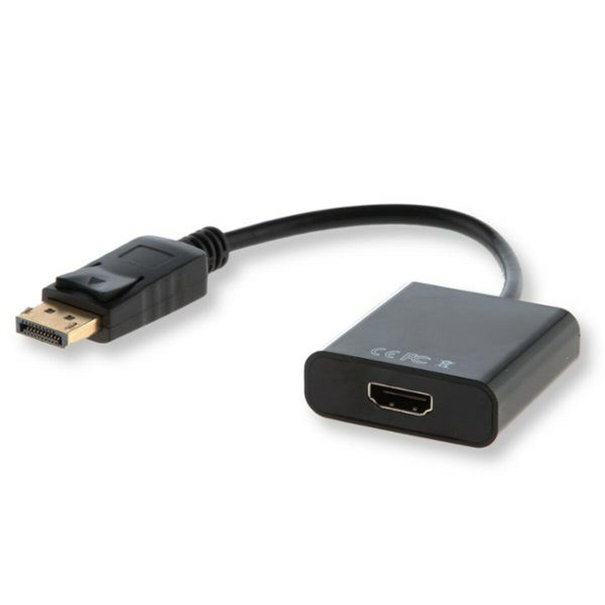 DisplayPort til HDMI-adapter Savio CL-55 Sort 20 cm