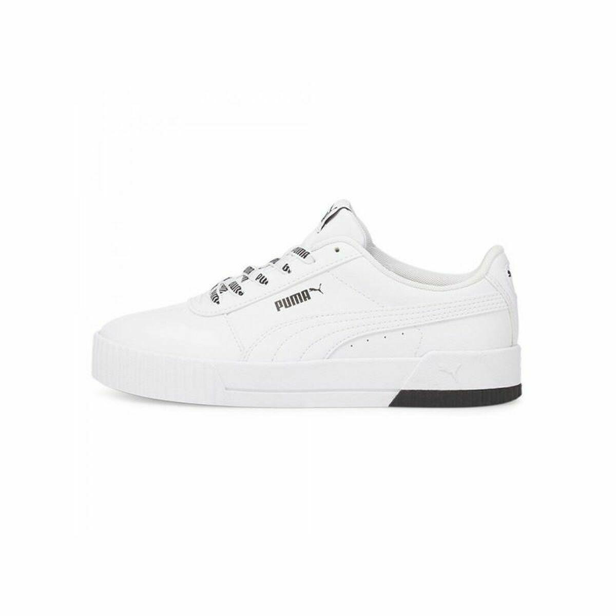 Sportssneakers til damer Puma Carina Logomania Hvid 40.5