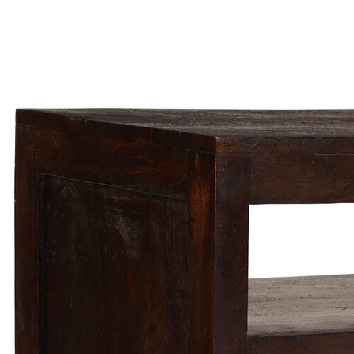 Tv-skab i massivt akacietræ 90 x 30 x 55 cm mørkebrun