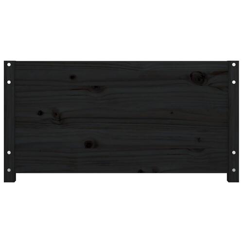 Daybed 90x190 cm Single massivt fyrretræ sort
