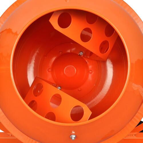 Cementblander elektrisk 63 l 220 W stål orange