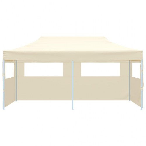Foldbart pop up-festtelt 3 × 6 m - cremefarvet pavillon