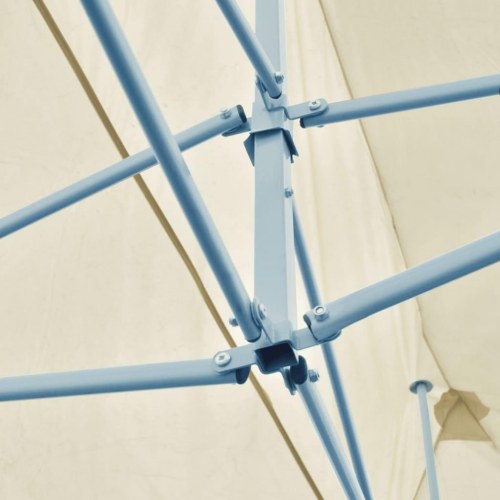 Foldbart pop up-festtelt 3 × 6 m - cremefarvet pavillon