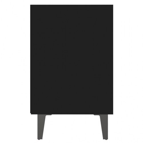 Sengeborde 2 stk. med metalben 40x30x50 sort