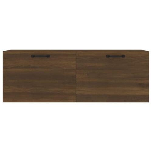 Vægskab 100x36,5x35 cm konstrueret træ brun egetræsfarve