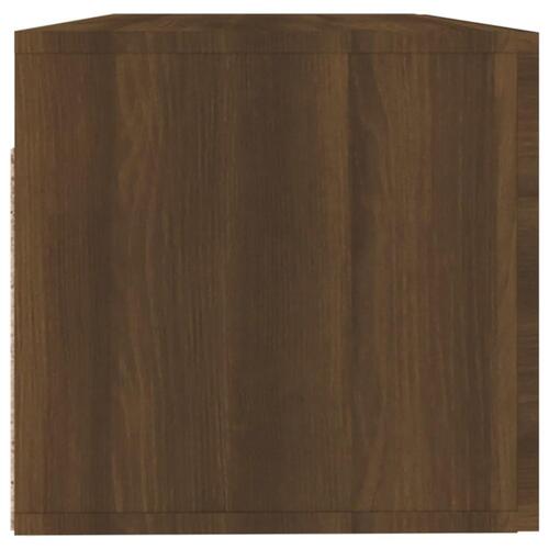 Vægskab 100x36,5x35 cm konstrueret træ brun egetræsfarve