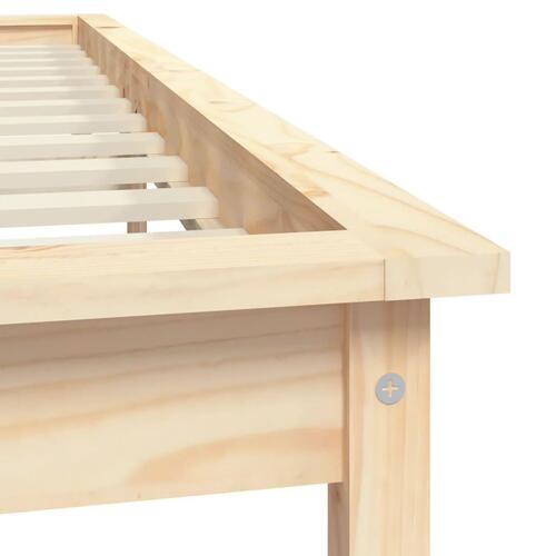 Sengeramme 160x200 cm massivt fyrretræ