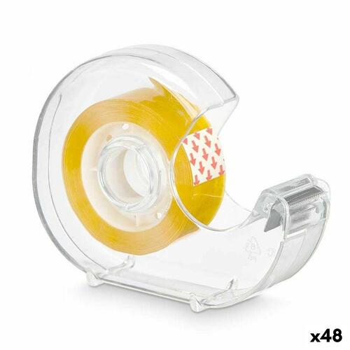 Tapeholder 2,7 m Gennemsigtig Gul (48 enheder)