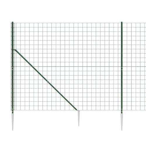 Trådhegn med jordspyd 1,6x10 m grøn