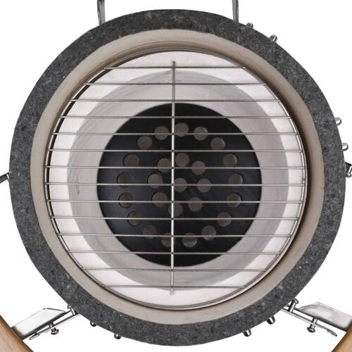 Kamado barbecue grill røgeovn keramisk 81 cm