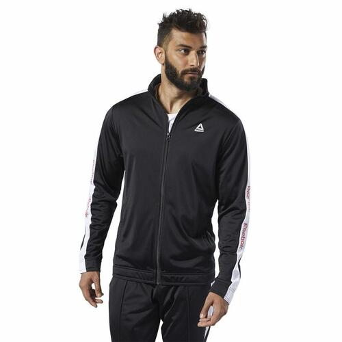 Sportsjakke til Mænd Reebok Essentials Linear Logo Sort S