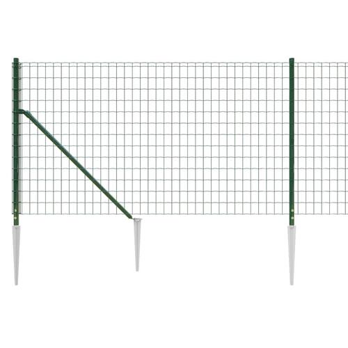 Trådhegn med jordspyd 0,8x10 m grøn