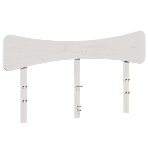 Sengegavl 140 cm massivt fyrretræ hvid