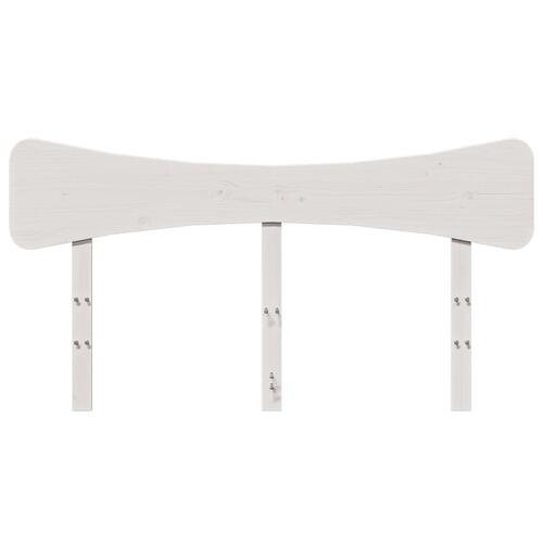 Sengegavl 140 cm massivt fyrretræ hvid