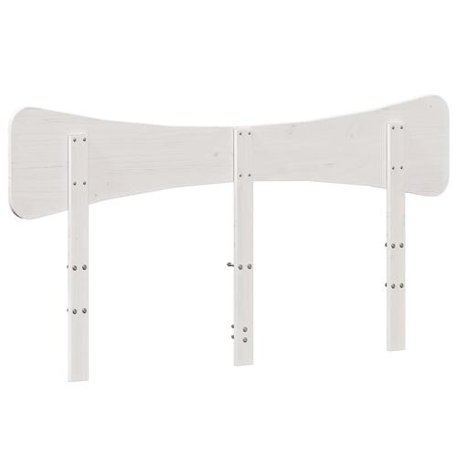 Sengegavl 140 cm massivt fyrretræ hvid
