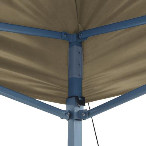 Foldbart telt pop-up 3 x 4,5 m cremefarvet