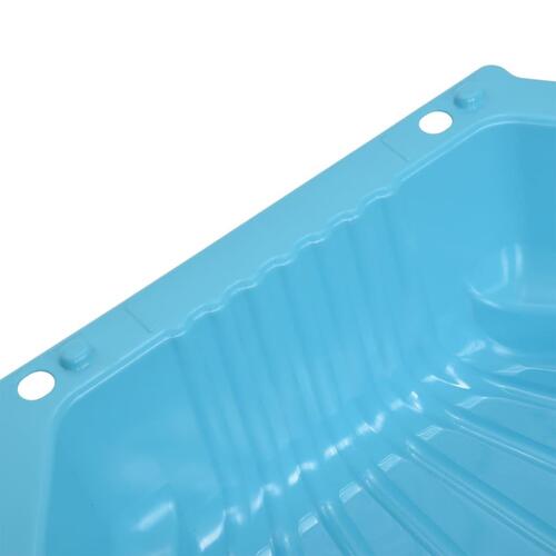 Sandkasser 2 stk. 77x87x21 cm plastik blå
