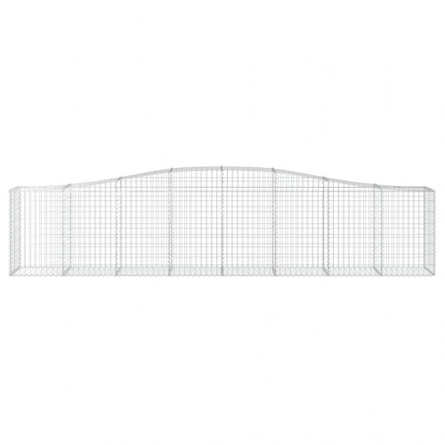 Buede gabionkurve - 3 stk. 400×50×80/100 cm i galvaniseret jern