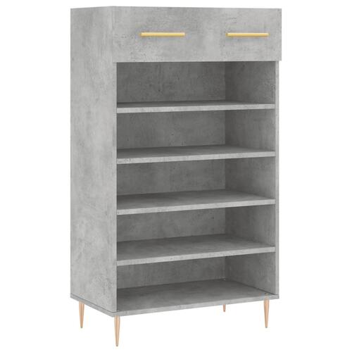 Skoreol 60x35x105 cm konstrueret træ betongrå