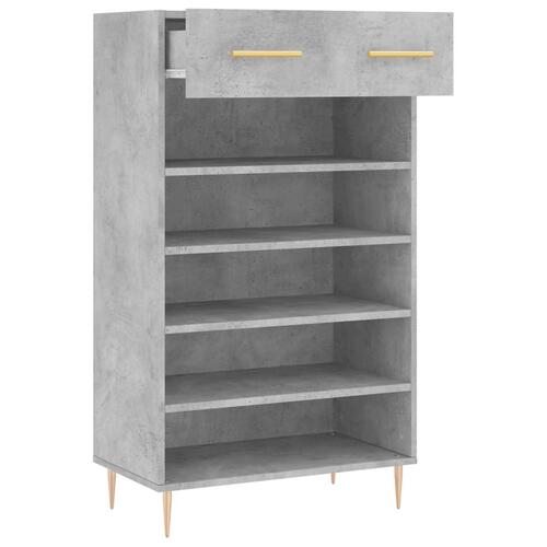 Skoreol 60x35x105 cm konstrueret træ betongrå