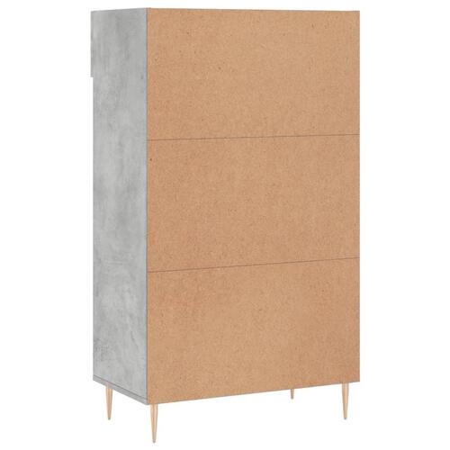 Skoreol 60x35x105 cm konstrueret træ betongrå