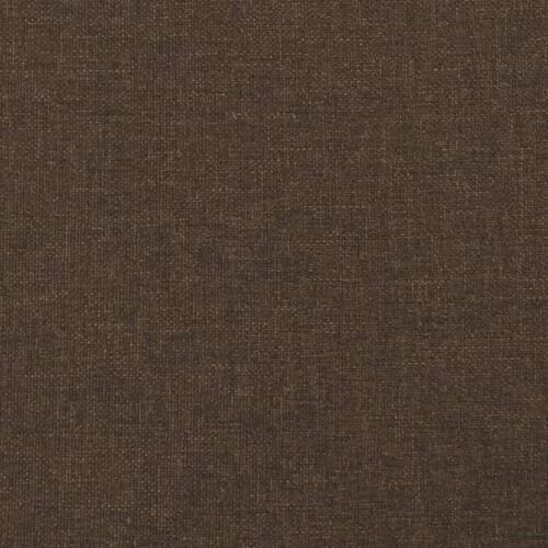 Springmadras med pocketfjedre 100x200x20 cm stof mørkebrun