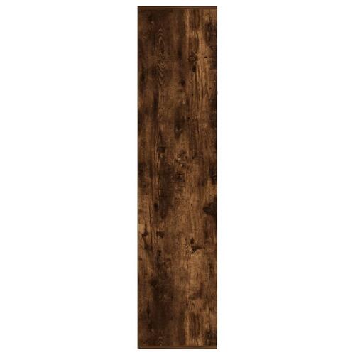 Bogreol/skænk 66x30x130 cm konstrueret træ røget egetræ