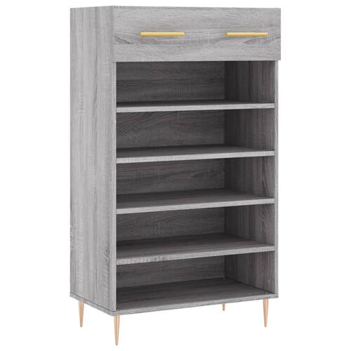 Skoreol 60x35x105 cm konstrueret træ grå sonoma-eg