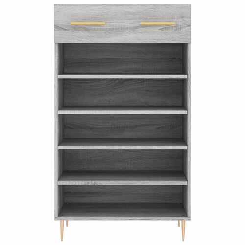 Skoreol 60x35x105 cm konstrueret træ grå sonoma-eg