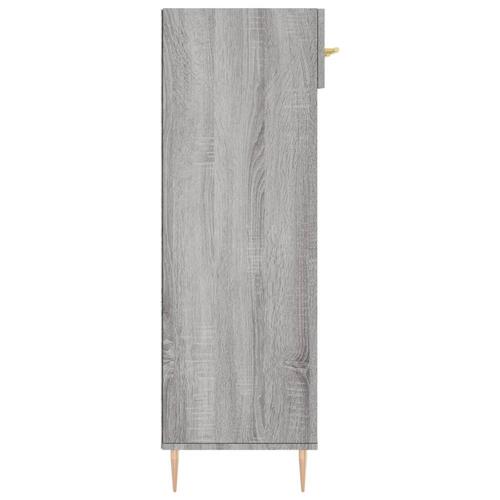 Skoreol 60x35x105 cm konstrueret træ grå sonoma-eg