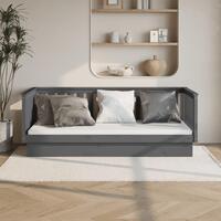 Daybed 90x200 cm massivt fyrretræ grå