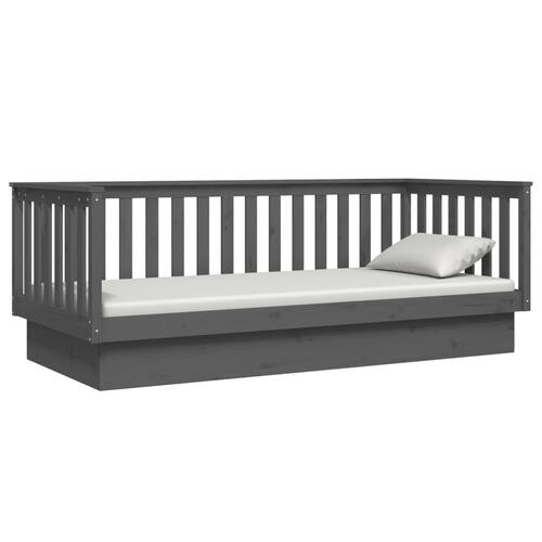 Daybed 90x200 cm massivt fyrretræ grå