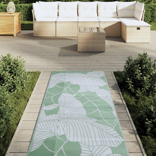 Udendørstæppe ARAKIL 80x250 cm PP Grøn