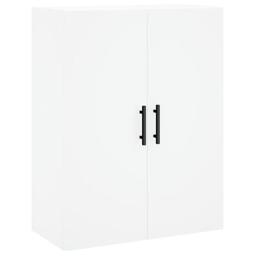 Højskab 69,5x34x180 cm konstrueret træ hvid