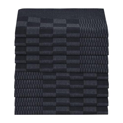 Viskestykker 50 stk. 50x70 cm bomuld sort og grå