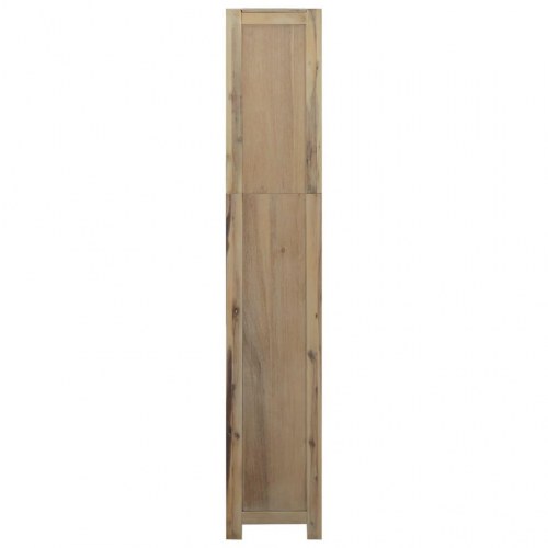 Bogreol med 6 hylder 80x30x170 cm massivt akacietræ