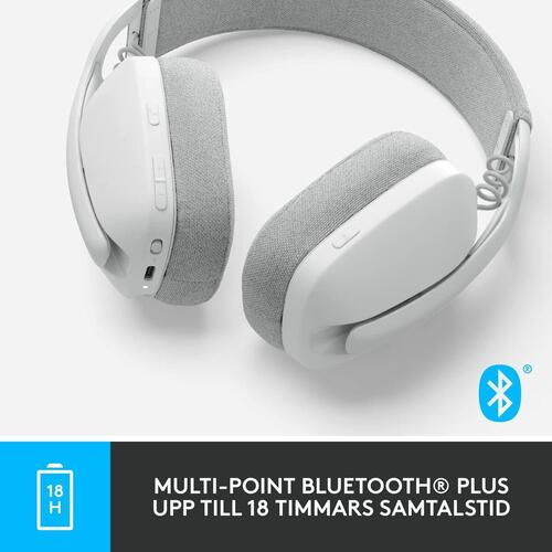 Hovedtelefoner med mikrofon Logitech Hvid
