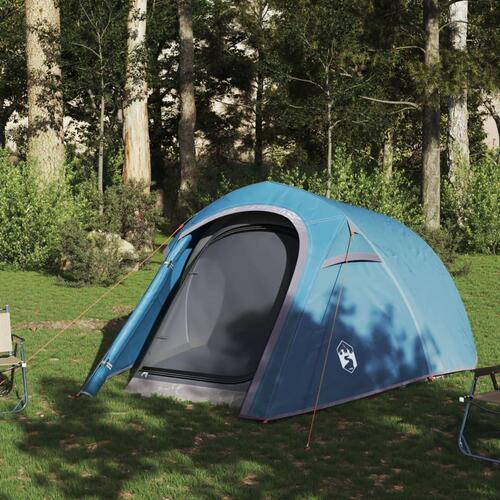 3-personers campingtelt vandafvisende blå