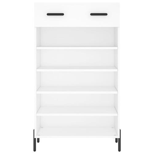 Skoreol 60x35x105 cm konstrueret træ hvid