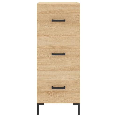 Skab 34,5x34x180 cm konstrueret træ sonoma-eg