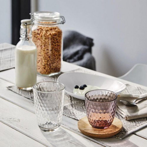 Bormioli Rocco Slot drikkeglas - syren, relief, 290 ml (6 stk)