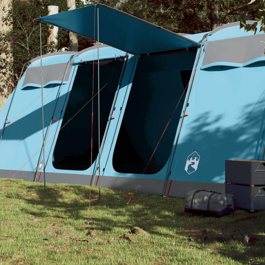 8-personers campingtelt vandafvisende blå