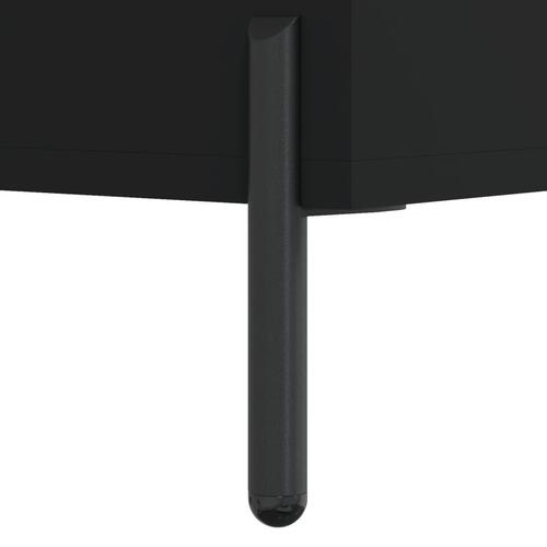 Skoreol 60x35x105 cm konstrueret træ sort