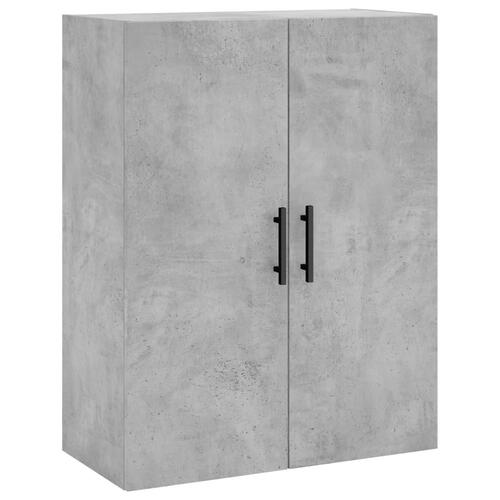 Højskab 69,5x34x180 cm konstrueret træ betongrå