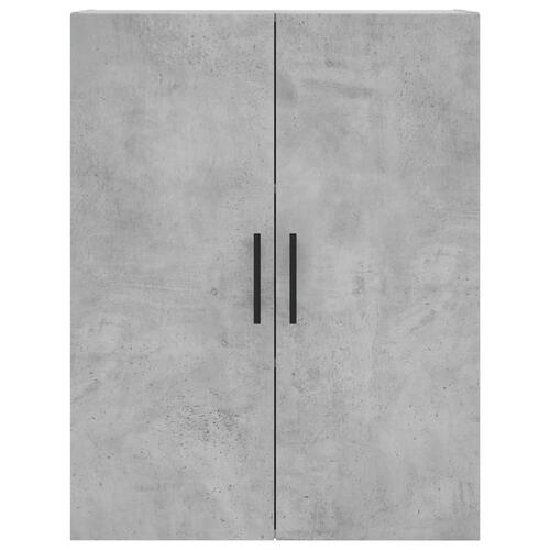 Højskab 69,5x34x180 cm konstrueret træ betongrå