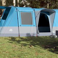 4-personers campingtelt vandafvisende blå