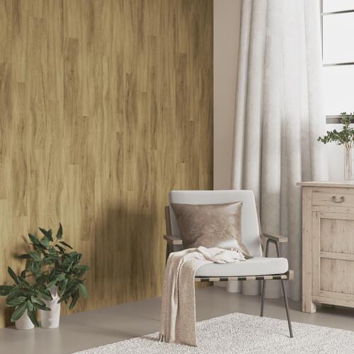 Vægpaneler 2,06 m² trælook PVC brun